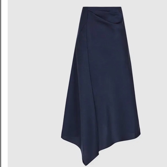 REISS Aspen Satin Slip Skirt Size 10 - Picture 2 of 11